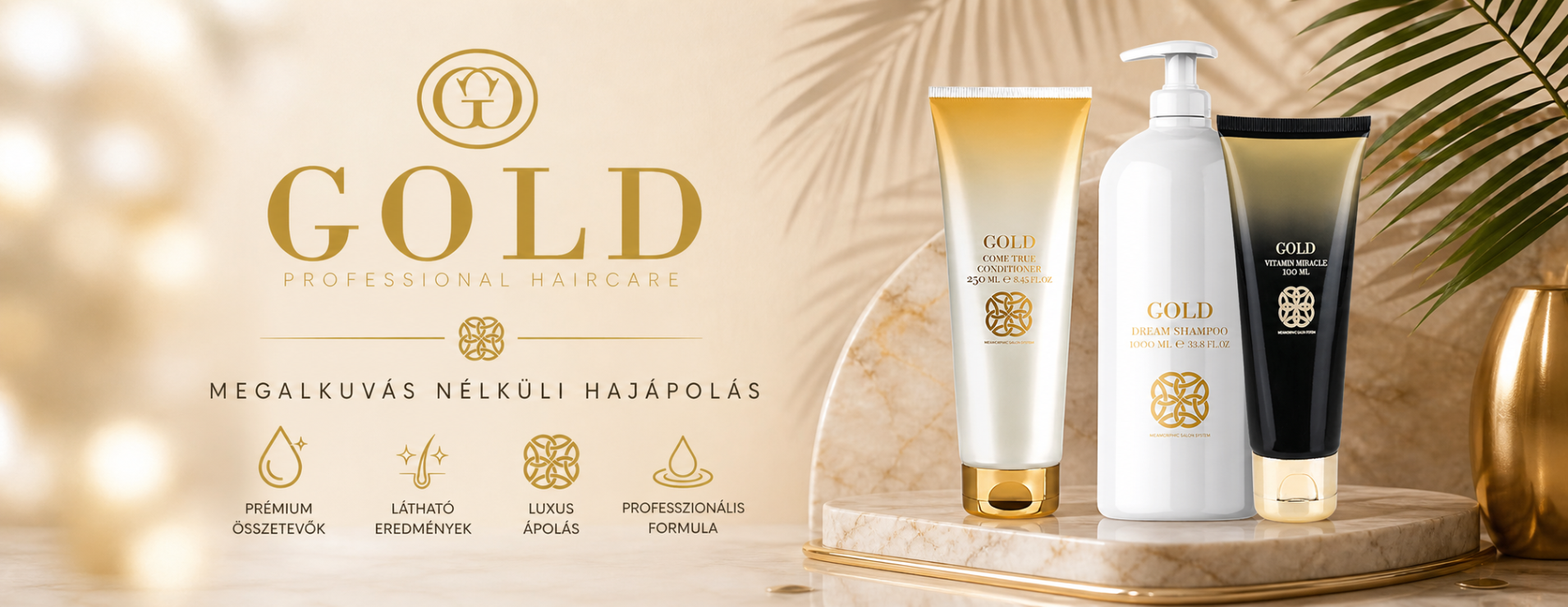 GOLD Professional Haircare prémium professzionális hajápoló termékek