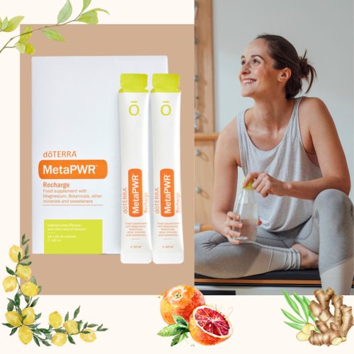 dōTERRA  MetaPWR™ Recharge Táplálékkiegészítő magnéziummal, növényi összetevőkkel, egyéb ásványi anyagokkal és édesítőszerekkel 