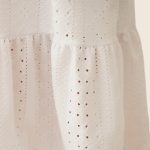 FLOOW Ada - elegáns női ruha, midi fazon, fehér