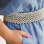 FLOOW Ági - női overall rugalmas derékrésszel, kék