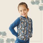 FLOOW Ari - kislány szabadidő szett, kék, kismadár mintás