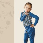 FLOOW Ari - kislány szabadidő szett, kék, kismadár mintás