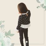 FLOOW Eby - kislány sztreccs farmernadrág hímzéssel, fekete