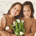 FLOOW Eva - kislány felső hosszú ujjal, hátul kötővel, barna