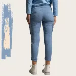 FLOOW - CARGO extra rugalmas női nadrág denim színben