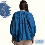 FLOOW - DEN farmer ingblúz húzott betéttel a háta részén