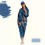 FLOOW - DENIM prémium szett kapucnis felső és nadrág