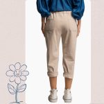 FLOOW - PAN női nadrág 3/4-es nadrágszárral, bézs színben