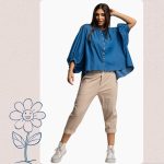 FLOOW - PAN női nadrág 3/4-es nadrágszárral, bézs színben