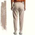 FLOOW - RUBBER elegáns női nadrág dupla gumis derékrésszel, bézs színben