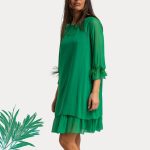 FLOOW - BIRD alkalmi ruha kelly zöld színben - M