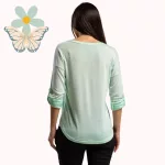 FLOOW - MINT női lurex felső V-nyakkivágással