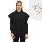 FLOOW ADA kapucnis poncsó, fekete - 3XL