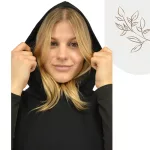 FLOOW ADA kapucnis poncsó, fekete - 3XL