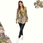 FLOOW AJRA modern női hosszított felső, lime 2XL