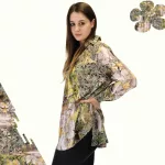 FLOOW AJRA modern női hosszított felső, lime 2XL