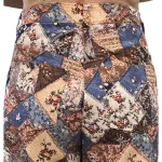 FLOOW farmer NADRÁG - magasított derékrésszel, bőszárral, különleges vintage mintázattal