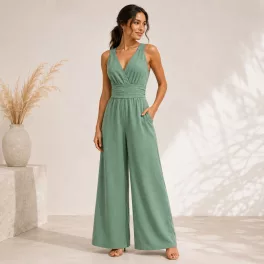 FLOOW Crossback Nyári Overall - Eukaliptusz zöld