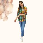 FLOOW CSÖRE női tunika fiatalos kialakítással, 3D hatású - XL