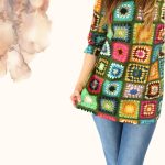 FLOOW CSÖRE női tunika fiatalos kialakítással, 3D hatású - XL