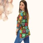 FLOOW CSÖRE női tunika fiatalos kialakítással, 3D hatású - XL