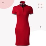 FLOOW DRESS sportos, női pólóruha galléros, PIROS színben, XL