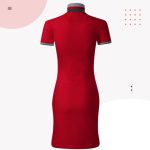 FLOOW DRESS sportos, női pólóruha galléros, PIROS színben, XL