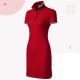 FLOOW DRESS sportos, női pólóruha galléros, PIROS színben, XS