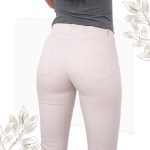 FLOOW - COLOR klasszikus női nadrág csípőig érő fazon - bézs színben, XL