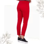 FLOOW - COLOR klasszikus női nadrág csípőig érő fazon - piros színben, 2XL