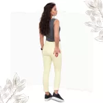 FLOOW - COLOR klasszikus női nadrág csípőig érő fazon - sárga színben, XL