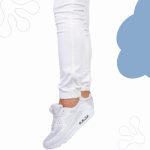 FLOOW farmernadrág derékban és boka részen gumírozott - fehér M