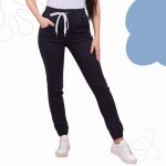 FLOOW farmernadrág derékban és boka részen gumírozott - fekete S