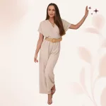 FLOOW - DECOR overall ajándék övvel - bézs színben