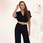 FLOOW - DECOR overall ajándék övvel - mélykék színben