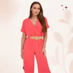 FLOOW - DECOR overall ajándék övvel - neon pink színben