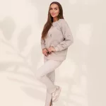 FLOOW - női felső dekoratív masnikkal - bézs
