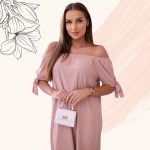 Könnyed nyári ruha midi hosszban, púder rózsaszín színben