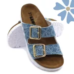 Comfort női bőr papucs jeans leon, 36