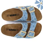 Comfort női bőr papucs jeans leon