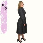 FLOOW LIDVI női ruha húzott aljjal, fekete pettyes - L