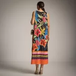 FLOOW LUREX COLD női ruha ujjatlan, virágmintás