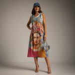 FLOOW LUREX FRIDA női ruha farmer alappal