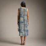 FLOOW LUREX FRIDA női ruha farmer alappal