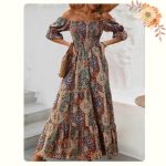 FLOOW PAVA női nyári ruha húzott felsőrésszel, 2XL/3XL