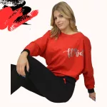 FLOOW RED női szabadidő szett fekete/piros, XS