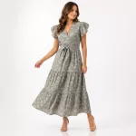 FLOOW VINTAGE női nyári ruha pillangó ujjal