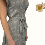 FLOOW VINTAGE női nyári ruha pillangó ujjal_2XL