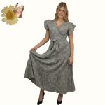 FLOOW VINTAGE női nyári ruha pillangó ujjal_2XL