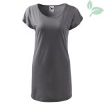 FLOOW LOVE japán ujjú pólóruha acélszürke